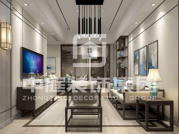 萬科城100平中式風(fēng)格案例